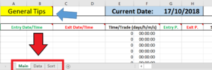 Excel trading journal template