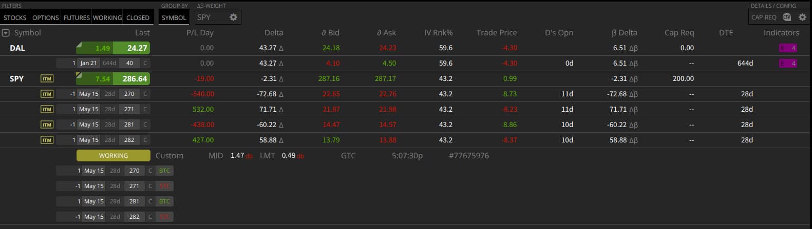 tastyworks positions tab